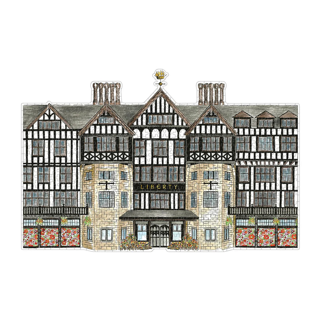 Liberty London Tudor Building 750 Piece Shaped Jigsaw Puzzle