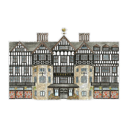 Liberty London Tudor Building 750 Piece Shaped Jigsaw Puzzle