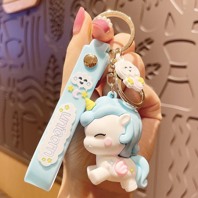 Colorful Unicorn Keychain