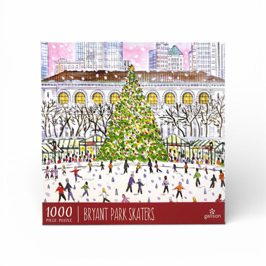 Galison Bryant Park Skaters 1000 Piece Puzzle