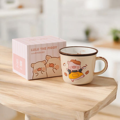 Cute Cartoon Pig Ceramic Mug