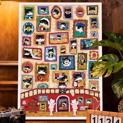 Gubu Cat Art Museum 500 Piece Jigsaw Puzzle Gubu