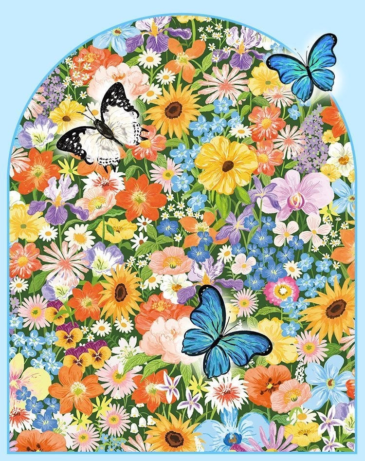 Momibook Dancing Butterflies 1000 Piece Jigsaw Puzzle Momibook