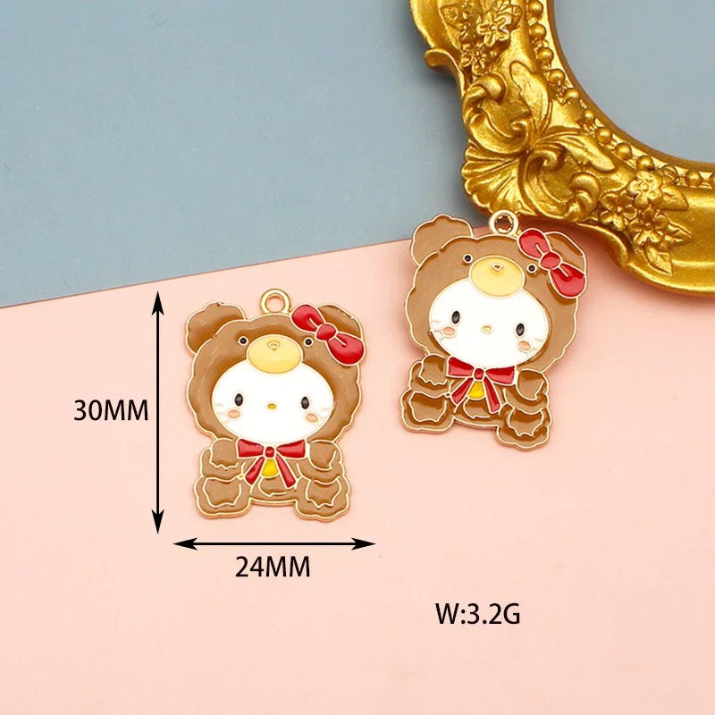 Cute Sanrio Alloy Charms for Jewelry Making