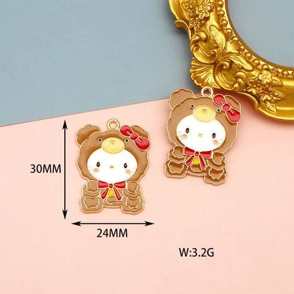 Cute Sanrio Alloy Charms for Jewelry Making