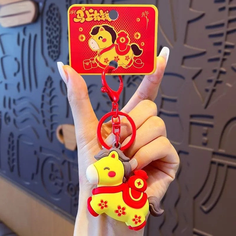 Lucky New Year Horse Keychain