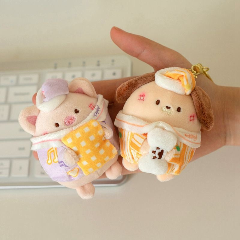 Kawaii Good Night Animal Plush Keychain Collection V Boutique Studio