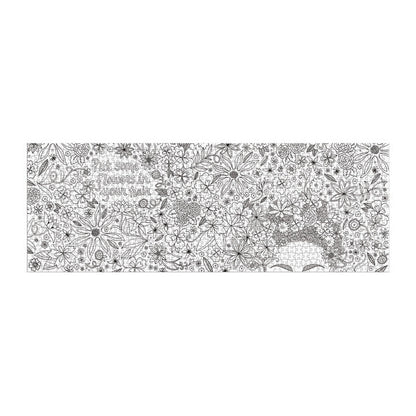 Andrea Pippins Flowers In Your Hair Color-In 1000 Piece Panoramic Puzzle