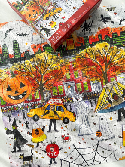 Galison Halloween Parade 500 Piece Puzzle