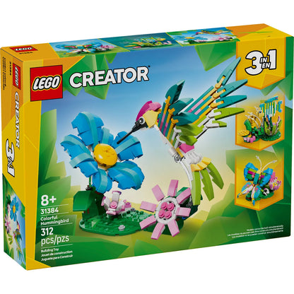 LEGO Creator 3-in-1 Wild Animals: Colorful Hummingbird 31384