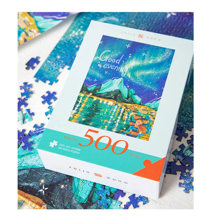 Melbourne Starry Aurora 500 Piece Jigsaw Puzzle