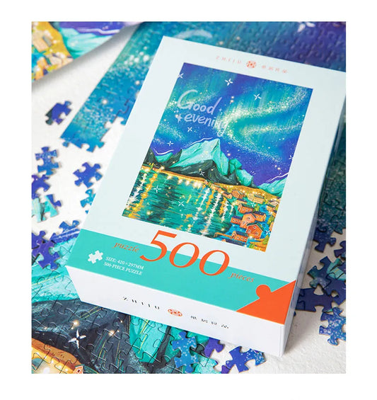 Melbourne Starry Aurora 500 Piece Jigsaw Puzzle