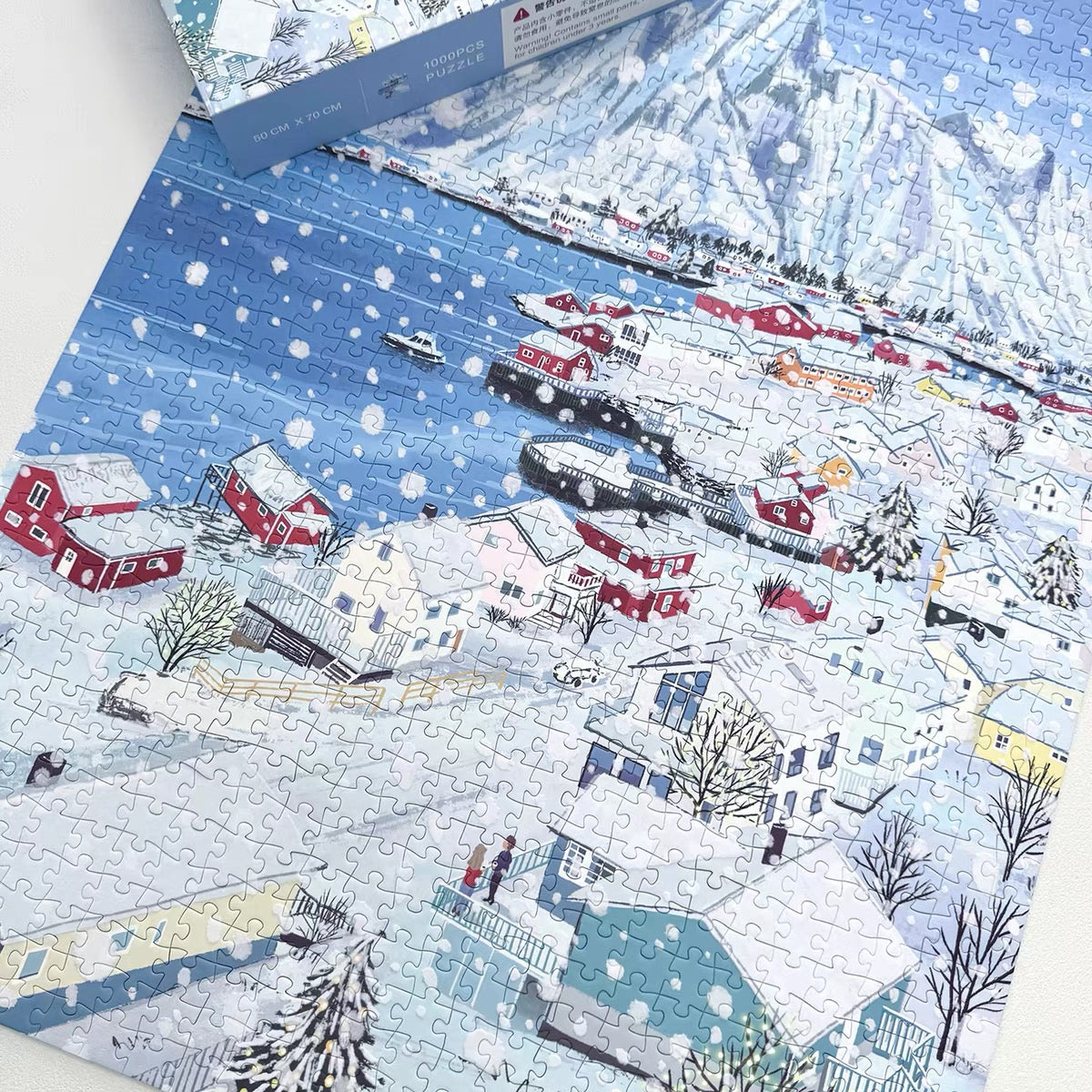 BOFF Snowy Village 1000 Piece Jigsaw Puzzle BOFF