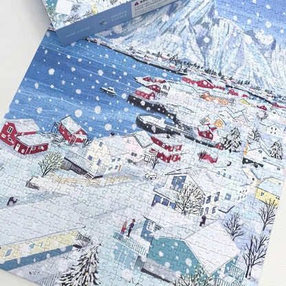 BOFF Snowy Village 1000 Piece Jigsaw Puzzle BOFF