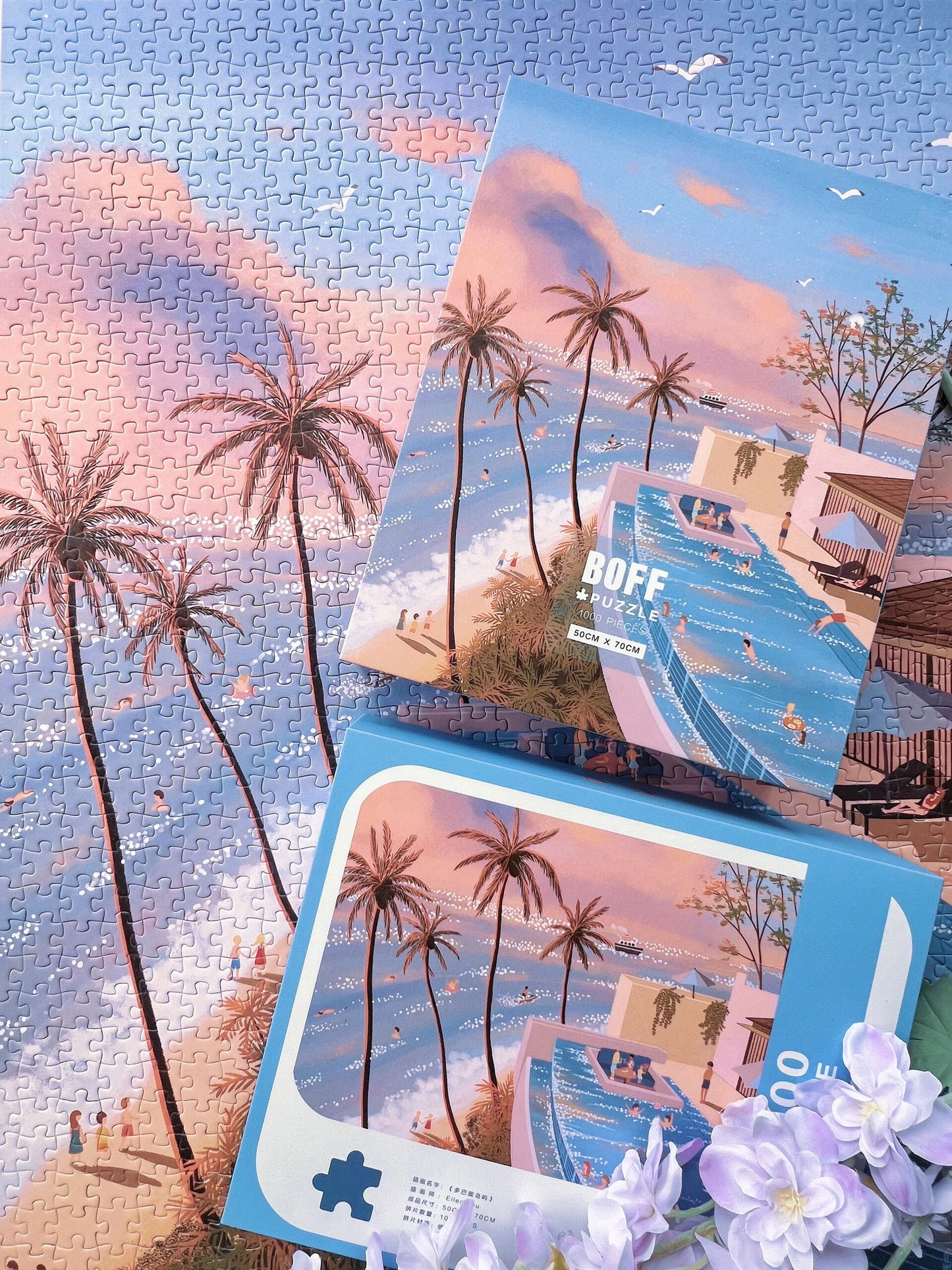 BOFF Dopamine Island Dreamy Coastal 1000 Piece Jigsaw Puzzle BOFF