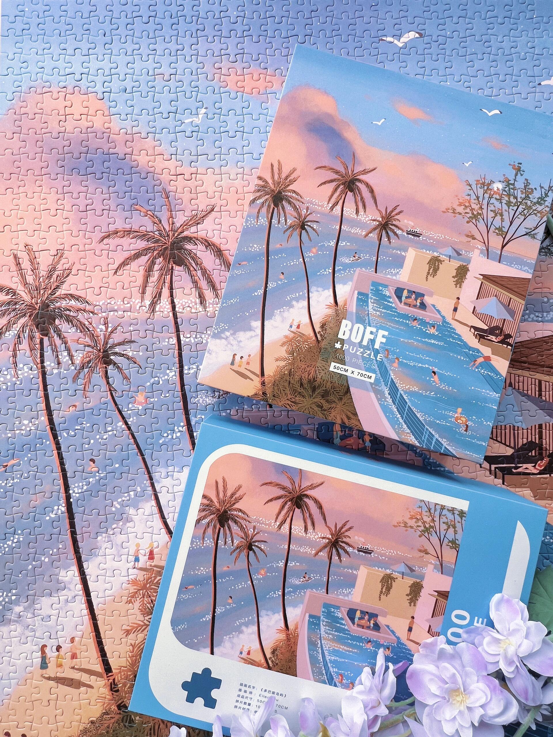 BOFF Dopamine Island Dreamy Coastal 1000 Piece Jigsaw Puzzle BOFF