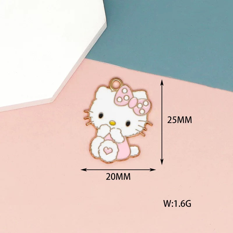 Dreamy Kitty Alloy Charms for Jewelry Making