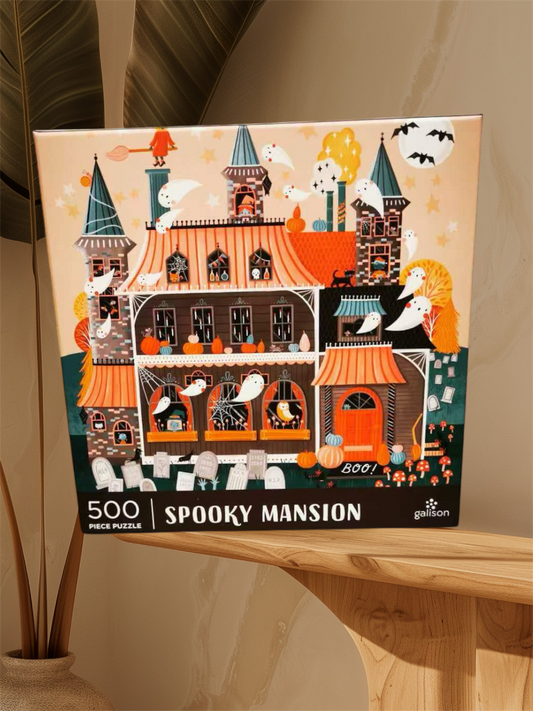 Galison Spooky Mansion 500 Piece Puzzle