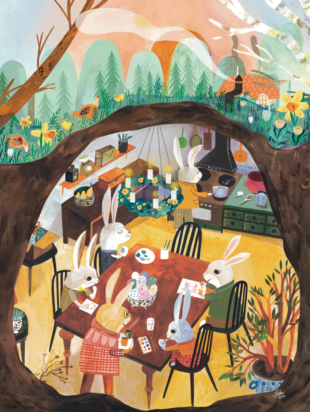 Spring Preparations 500 Piece Jigsaw Puzzle