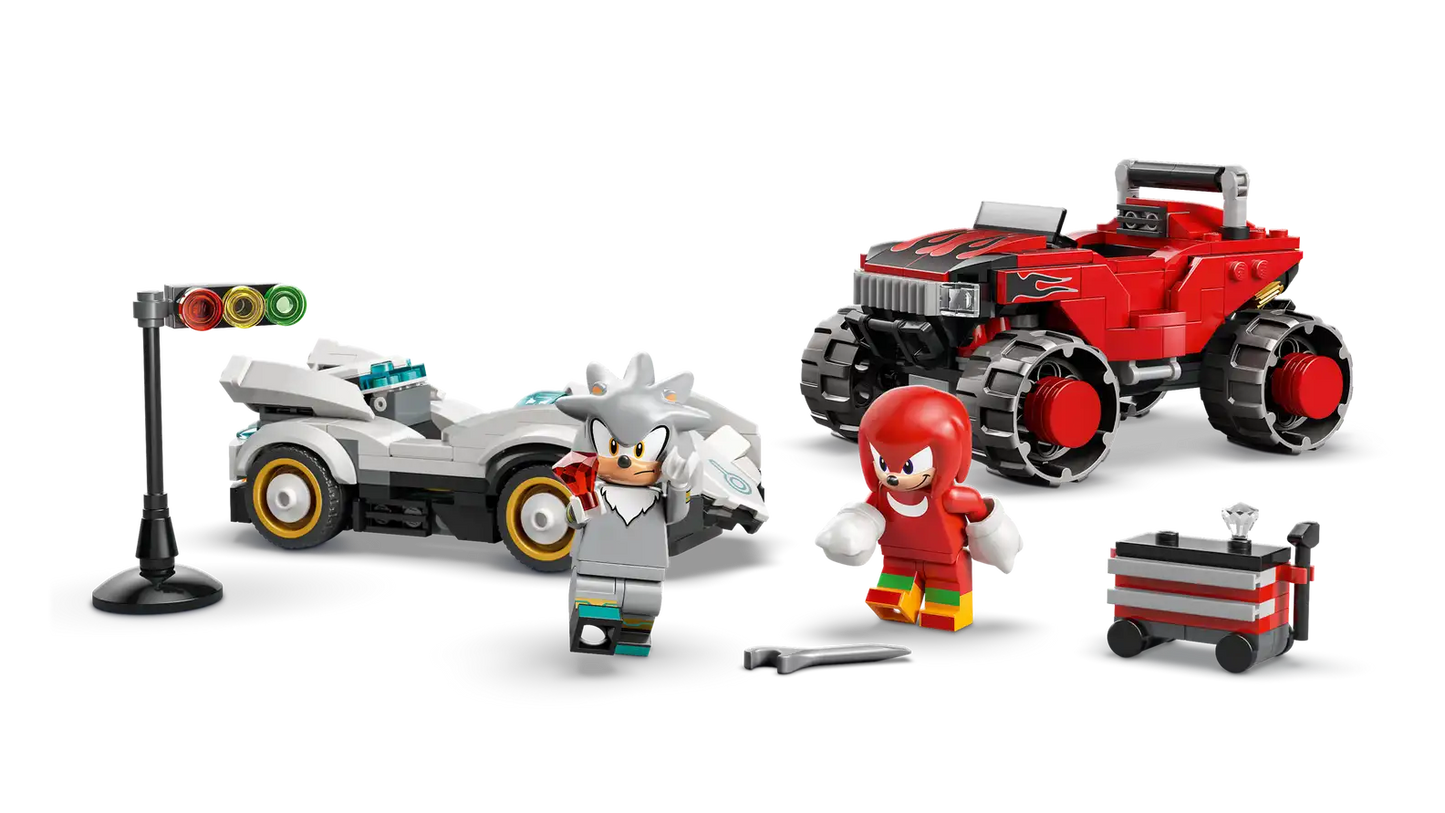 LEGO® Sonic the Hedgehog™
Silver's Car vs. Knuckles' Monster Truck 77118