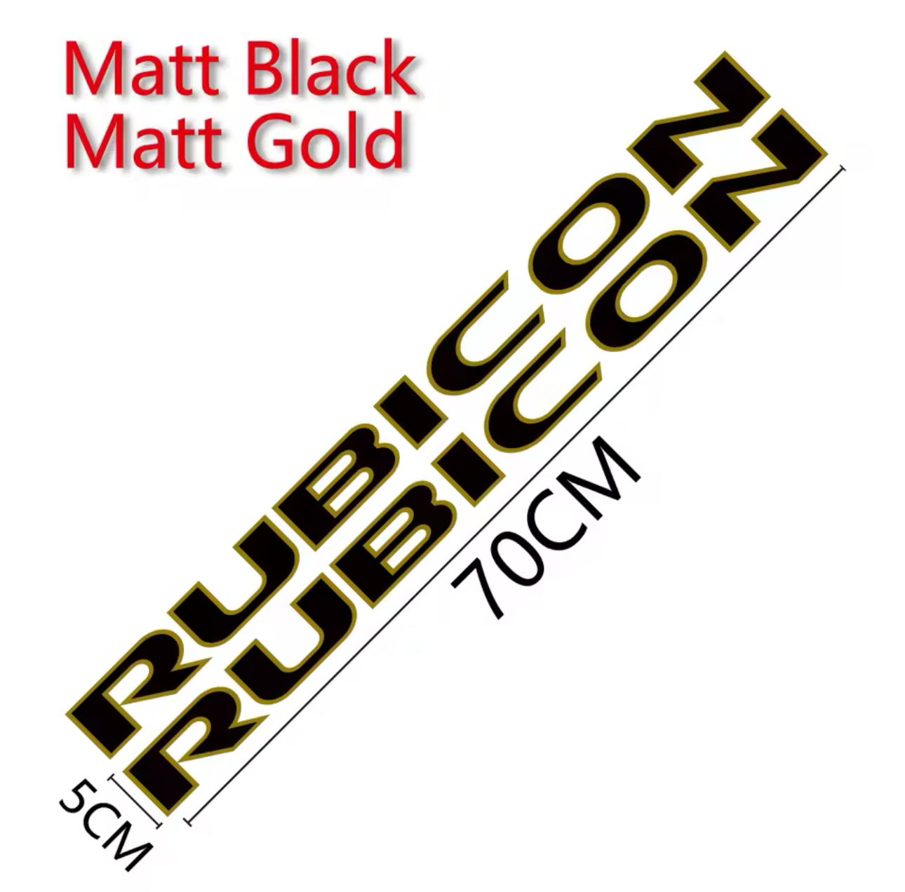 Custom RUBICON Hood Decal – Vinyl Sticker for Jeep Rubicon