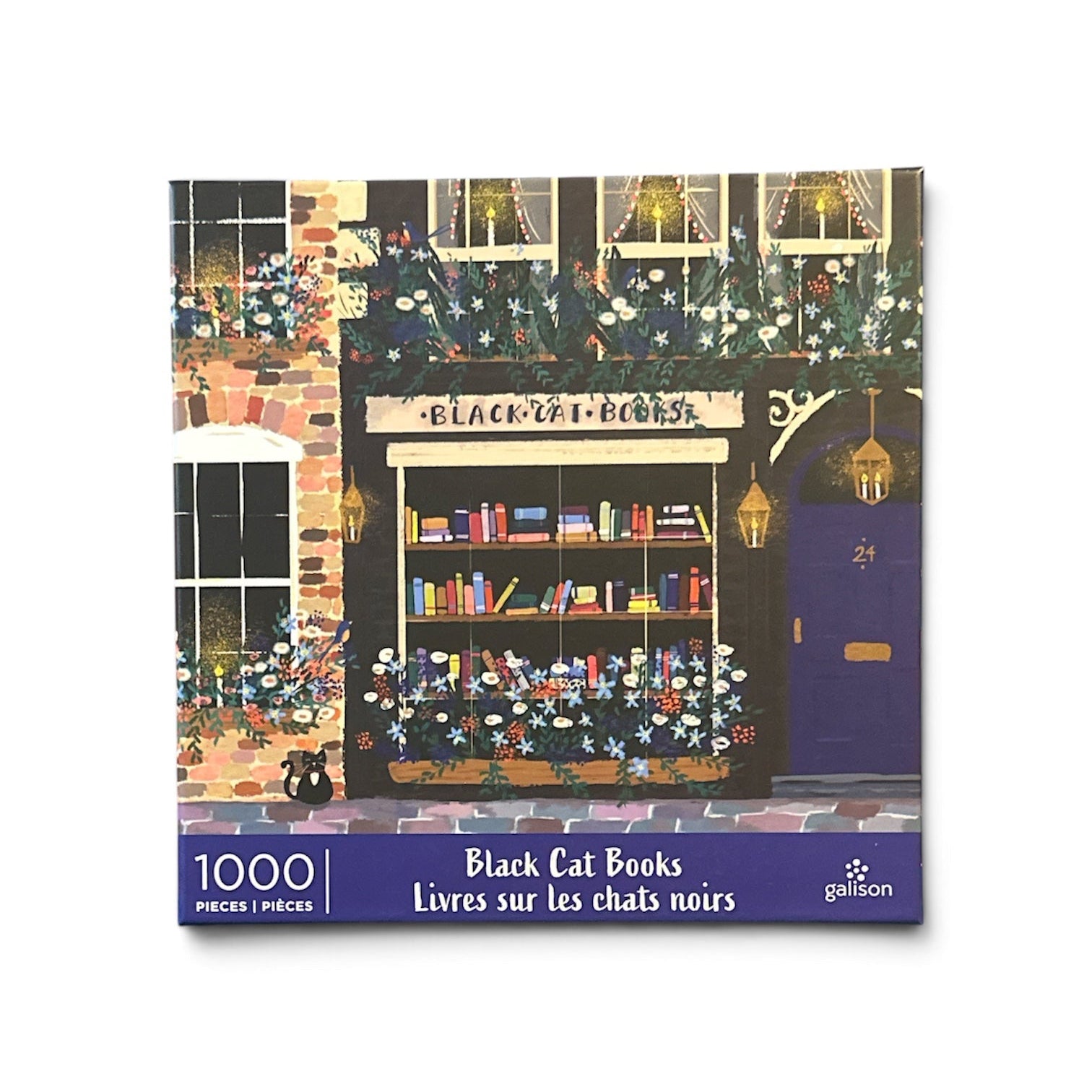 Galison Black Cat Books 1000 Piece Jigsaw Puzzle Galison