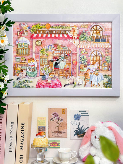 3D-JP Corner Café 504 Piece Puzzle V Boutique Studio