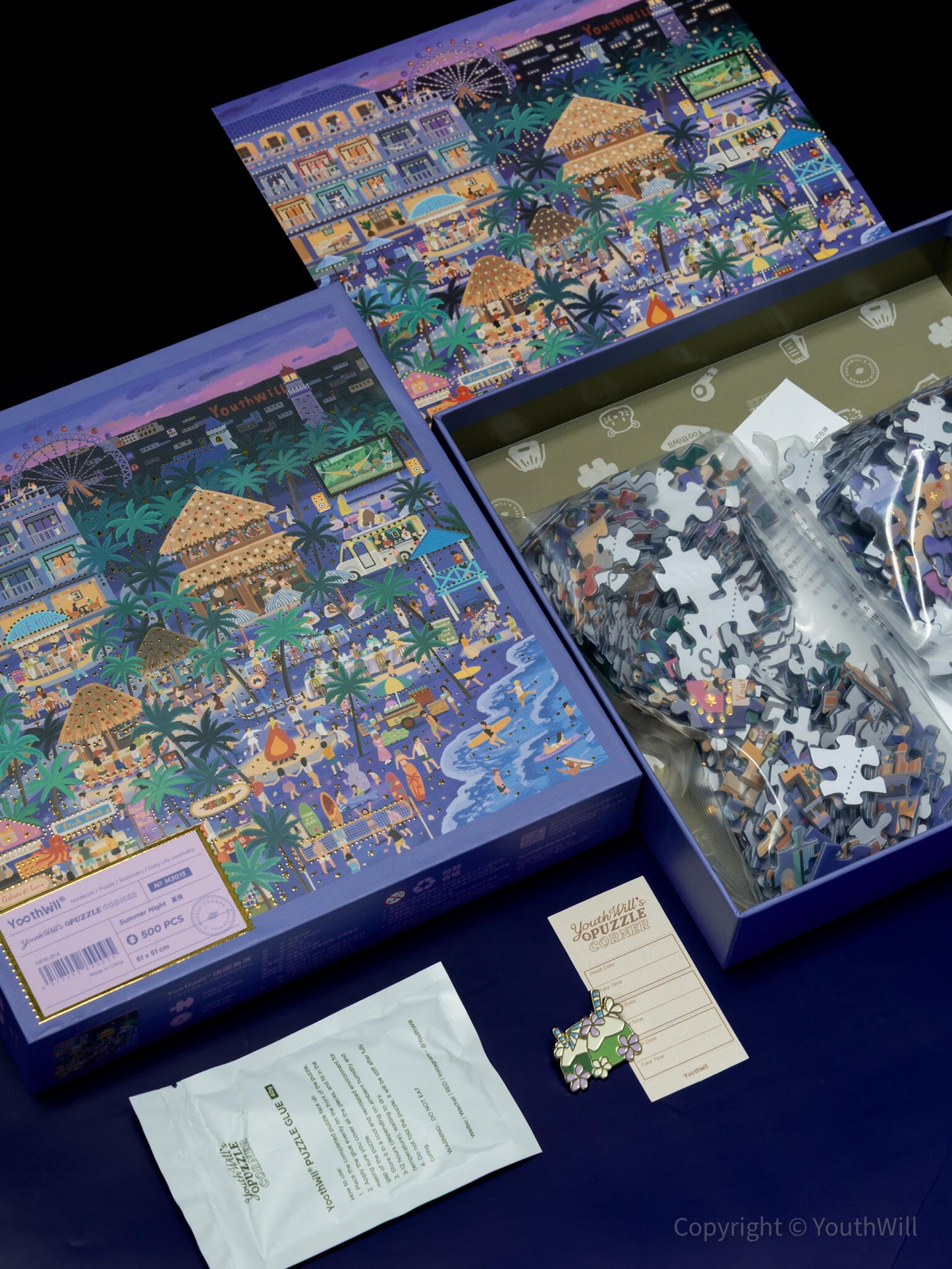 YouthWill Summer Nights Foil Jigsaw Puzzle 500 Pieces YouthWill