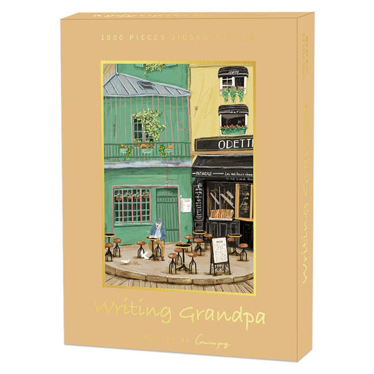 Writing Grandpa 1000 Piece Art Jigsaw Puzzle