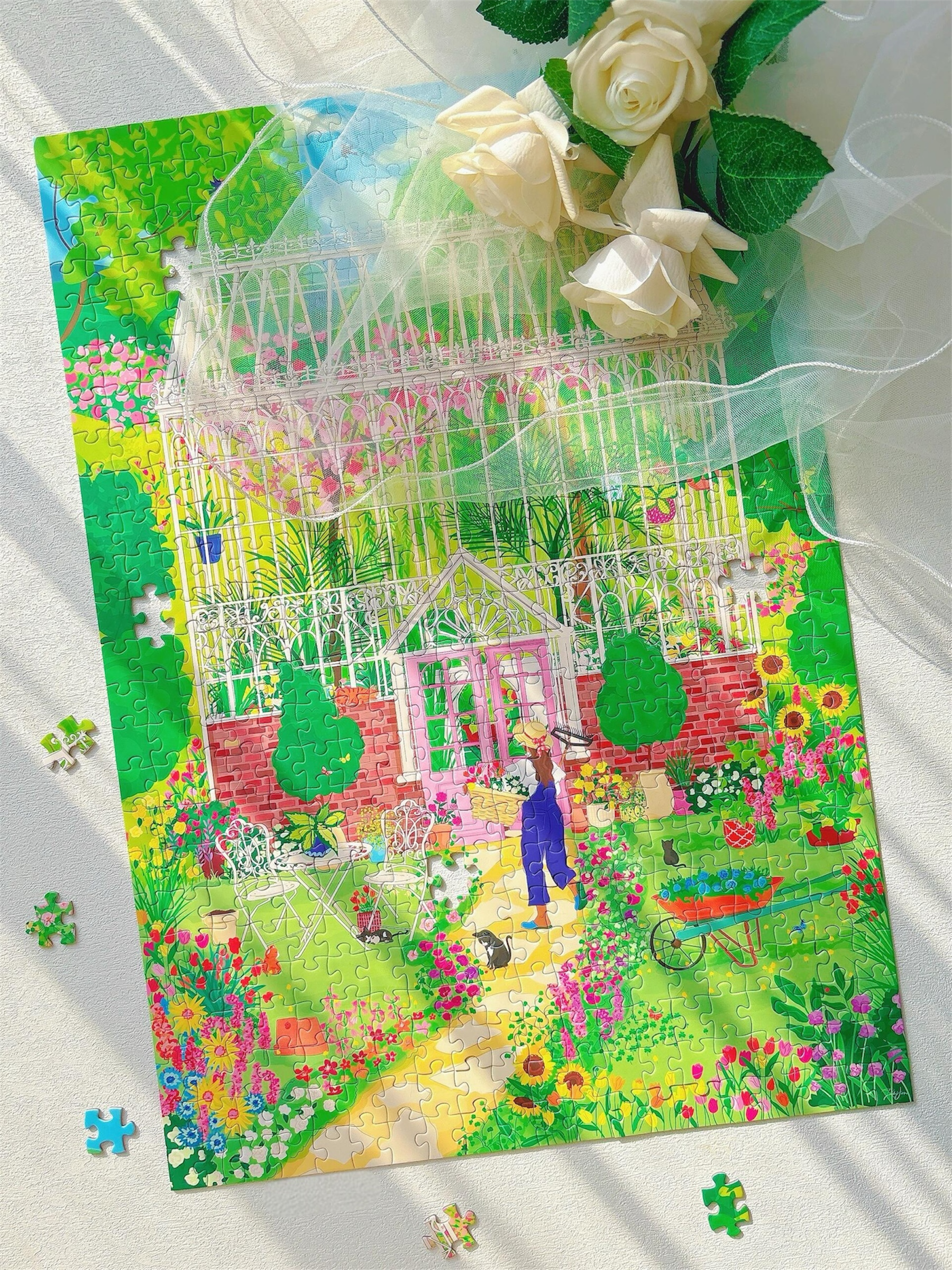 Hobbry Meet Me in the Garden 500 Piece Puzzle Hobbry