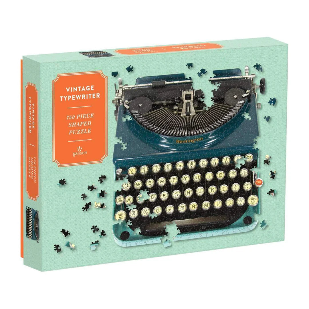 Vintage Typewriter 750 Piece Shaped Jigsaw Puzzle Galison