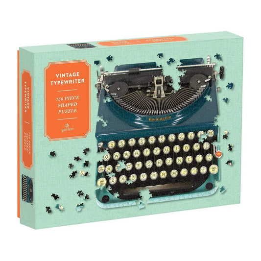 Vintage Typewriter 750 Piece Shaped Jigsaw Puzzle