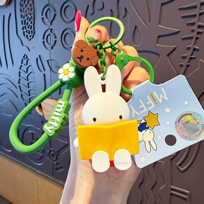 Kawaii Miffy Good Night Party Keychain