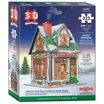 Santa's Workshop 323 Piece 3D Puzzle