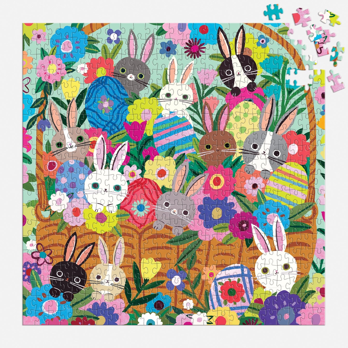 Blooming Bunnies 500 Piece Foil Family Puzzle
