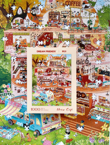 Meow Cafe 1000 Piece Puzzle