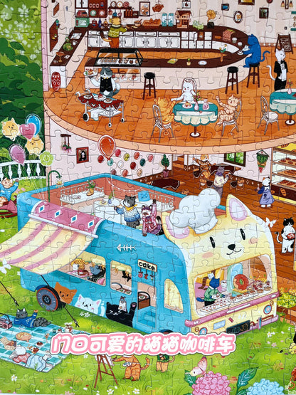 Meow Cafe 1000 Piece Puzzle