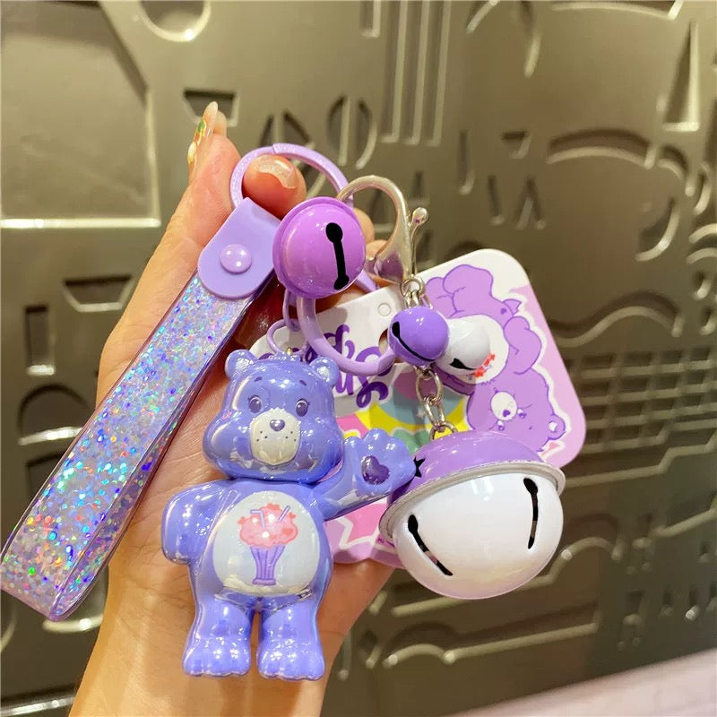 Cute Care Bears Plated Keychain