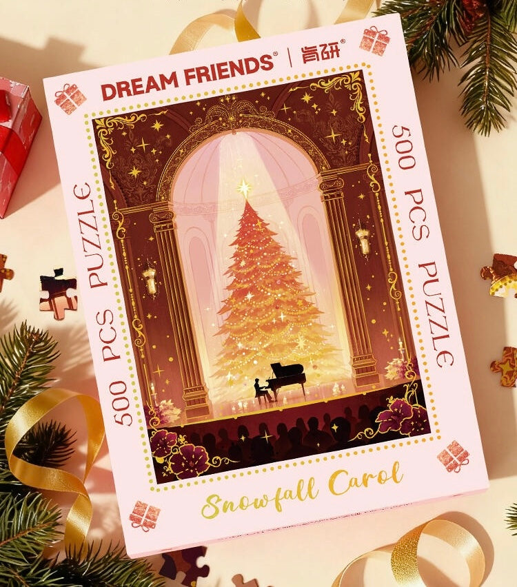 Snowfall Carol 500 Piece Puzzle