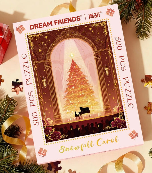 Snowfall Carol 500 Piece Puzzle