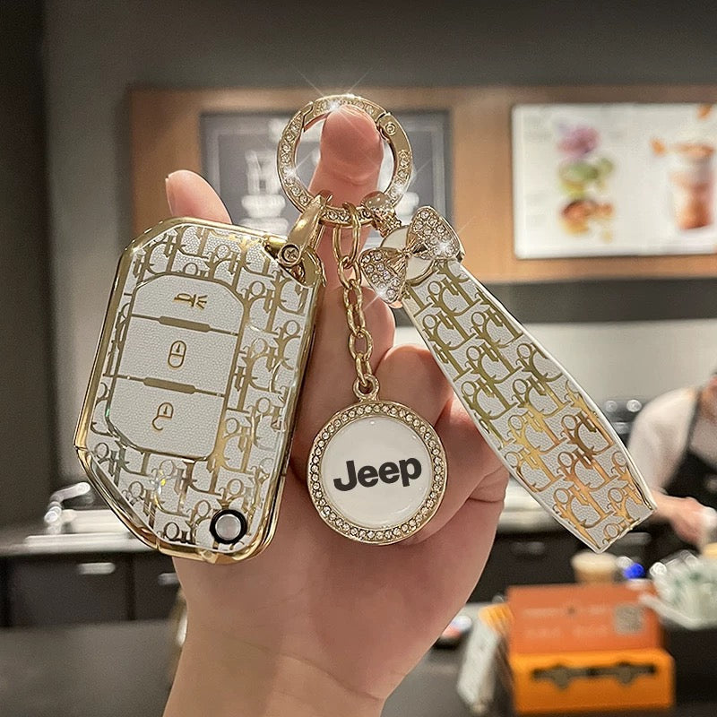 Housse de clé de voiture élégante pour la série Jeep Wrangler