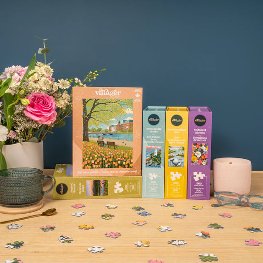 I-Love-500-Piece-Puzzles Bundle | Five Puzzles for Adults | Designed in Canada by Women Artists