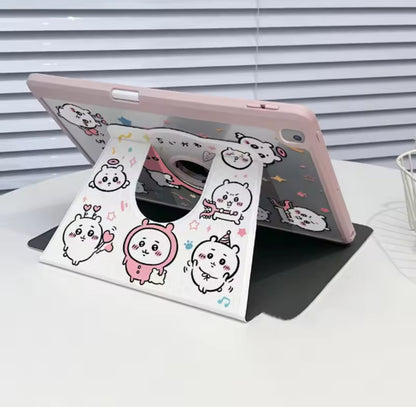 Kawaii Cat 720°  Rotating iPad Case – Cute Stand Cover