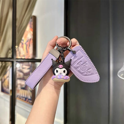 Protective Leather Car Key Fob Cover for BMW Series