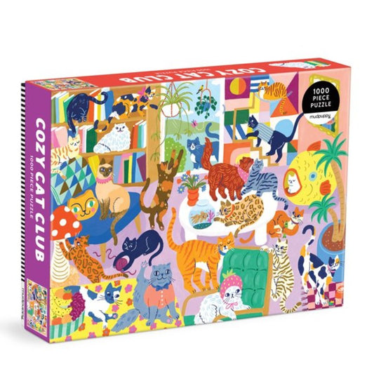 Cozy Cat Club 1000 Piece Family Puzzle