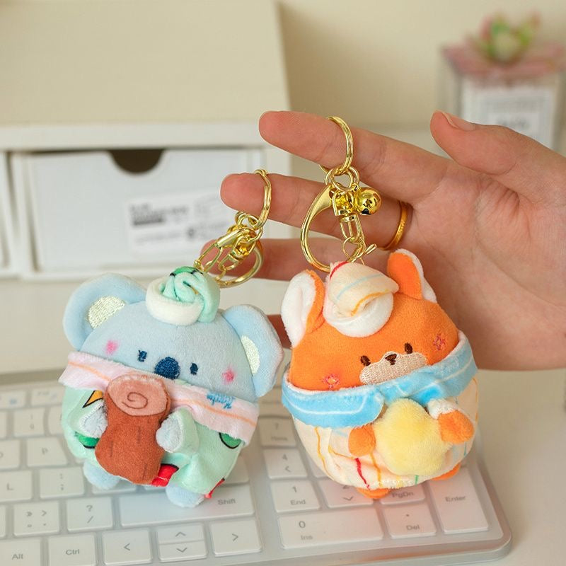Kawaii Good Night Animal Plush Keychain Collection V Boutique Studio