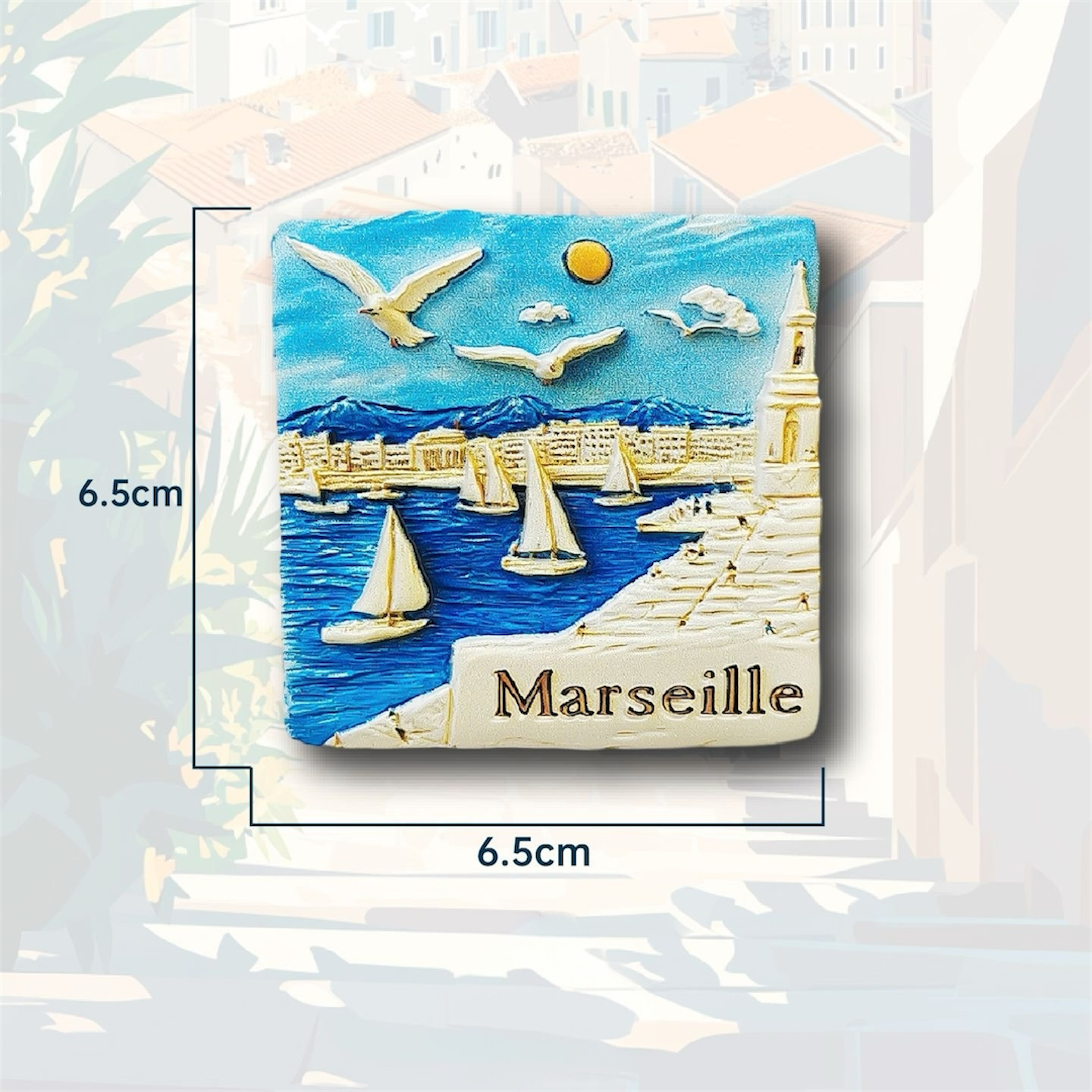 France Travel Souvenir Fridge Magnets