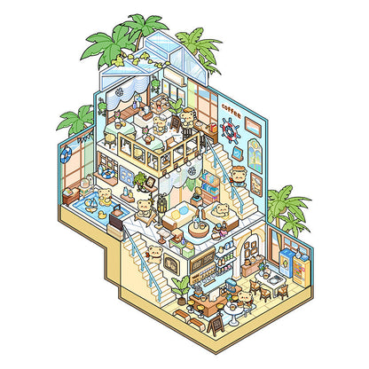 Kawaii Miniature Scene Stickers – 3D DIY for Scrapbooks & Journals