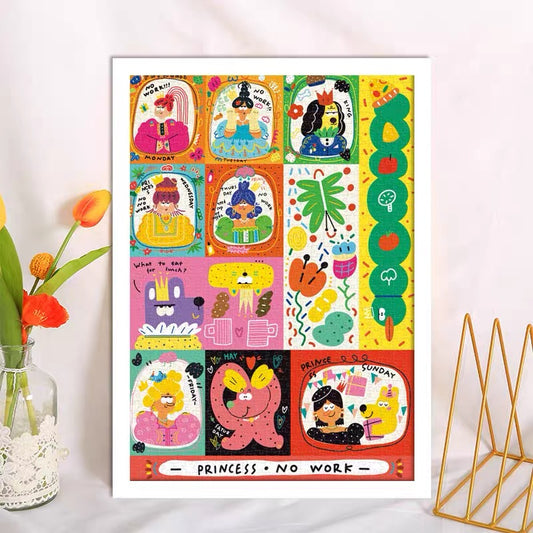 KeyTime Princess No Work 1000-Piece Jigsaw Puzzle KeyTime