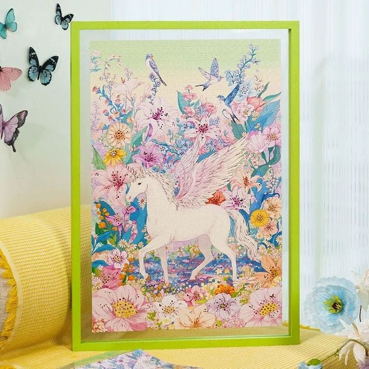 Momibook Flourishing Unicorn 1000 Piece Jigsaw Puzzle Momibook